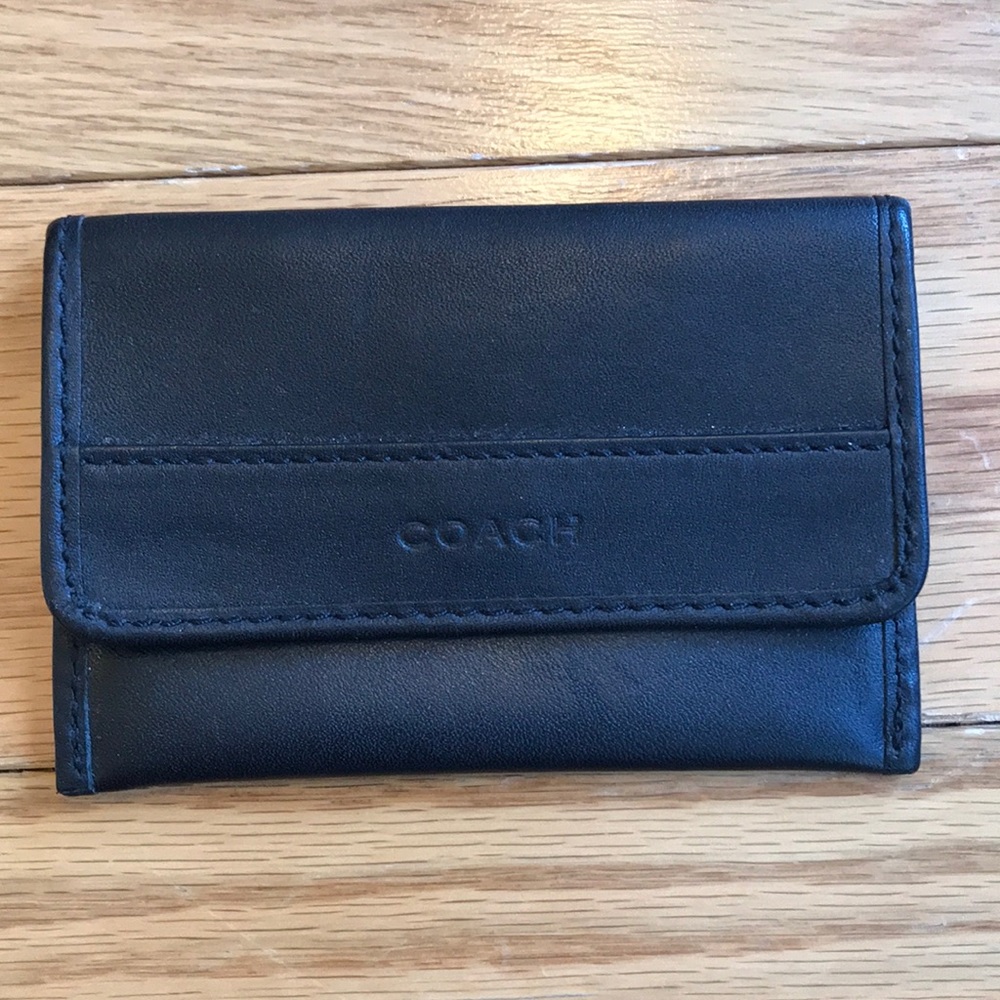 Coach business card holder